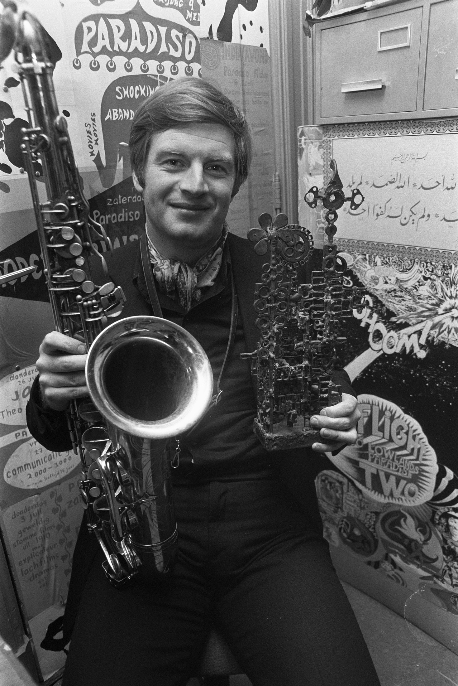 Hans Dulfer in 1969. Photo by Rob Mieremet, courtesy the Dutch National Archive.